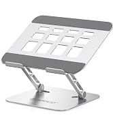 ORICO Ergonomic Laptop Stand for Desk, Height Adjustable Aluminum Alloy Laptop Stand Riser, Folda...