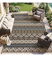 MontVoo Outdoor Rug Carpet Waterproof-Patio Rug Mat 5x8 Reversible RV Outdoor Camping Rugs Picnic...