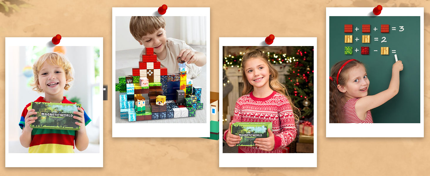magnetic blocks for kids, 0.8in magnetic building block toys Magnet cubes game magnetic tiles