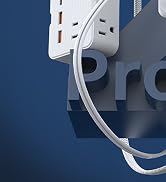 DEPOW 2 Prong Power Strip, 2 to 3 Prong Outlet Adapter with 8 AC &amp; 4 USB Ports (2 USB C), 5FT Ext...