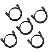 CENTROPOWER 4K HDMI Cable 3 ft 5-Pack 2.0 Ultra HD/Cord,High-Speed, 18Gbps,2.0b @60Hz,(1080P 2160...