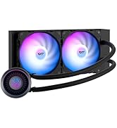 darkFlash DNA360A AIO CPU Liquid Cooler, High-Performance Pump, ARGB Sync, PWM Fans, with Customi...