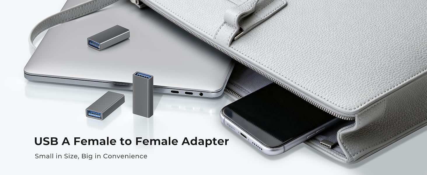 USB A Female to Female Adapter