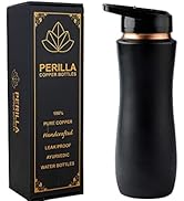 SPN-FOR1 100% Pure Copper Bottle with Sipper &amp; Lid 25.37 Oz Ayurvedic Water Bottle Multipurpo...