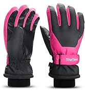 ThxToms Kids Winter Gloves Waterproof Ski Snow Gloves for Boys &amp; Girls Cold Weather Outdoor Sport...