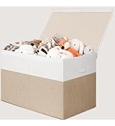 INDRESSME 26"x17"x17" Large Toy Box, Toy Storage Organizer Collapsible Storage Bins with Lids Toy...
