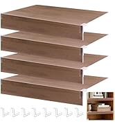 Wire Rack Covers for Pantry Shelf Covers for Wire Shelving Liners Removable 4 Pack with Holders f...