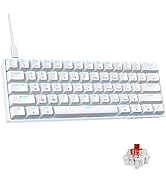 DIERYA DK61SE 60% Mechanical Gaming Keyboard, 61 Keys Anti-Ghosting, LED Backlight, Detachable US...
