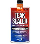 Teak Cleaner and Brightener for Wood, Teak Oil or Sealer for Boats, Indoor Furniture, Shower Stoo...