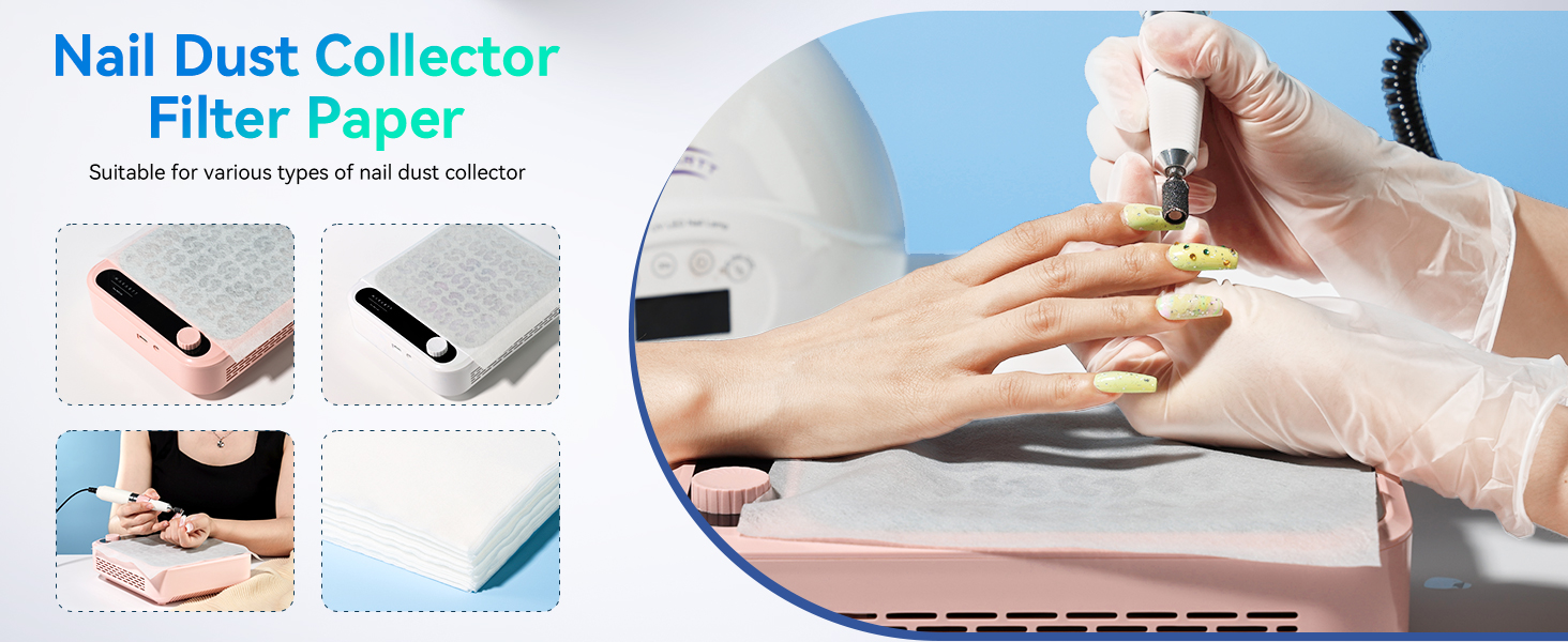 Nail Dust Collector Filter Paper