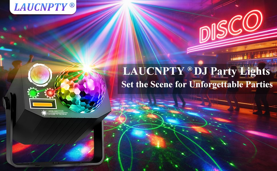 Laucnpty dj party lights