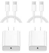 iPhone 16 15 Charger Fast Charging, 20W USB-C Charger for iPhone 16 Pro Max with 6FT USB-C to USB...