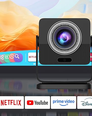 HP mini portable 4k projector wifi and Bluetooth