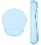 Dapesuom Keyboard Wrist Rest and Mouse Pad with Wrist Support, Memory Foam Cushion for Keyboard a...