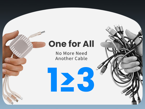 retractable chargers for multiple devices