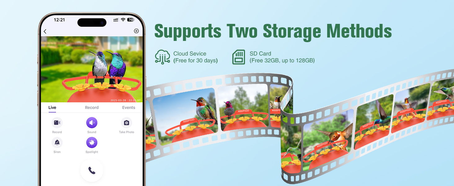 smart hummingbird feeder with camera