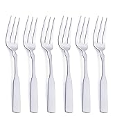 FULLYWARE 3-Tine Fork, Stainless Steel 7.6” Dinner Silverware Fork, Metal Cocktail Dessert Forks,...