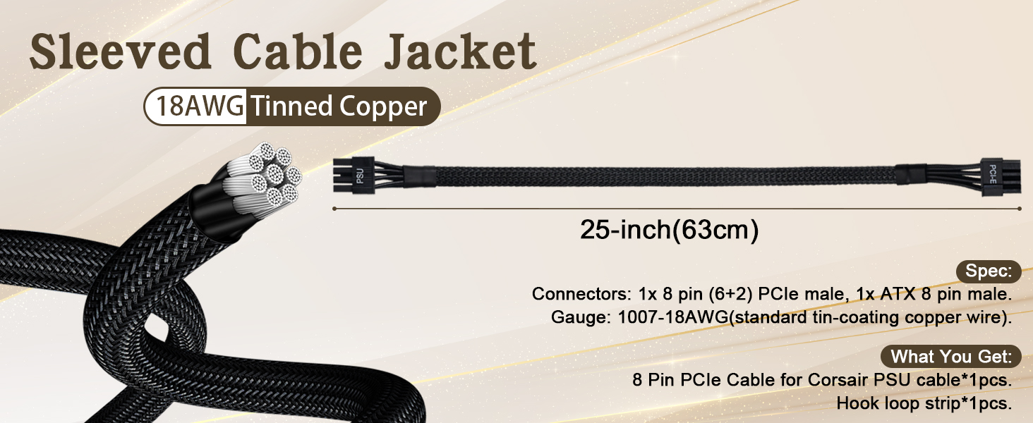 corsair pcie 8 pin cable