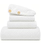 MaopaoBeauty Oversize Bath Towels Set - 35x70 Inches, 4-Piece Bathroom Towel Set (1 Bath Towel, 1...