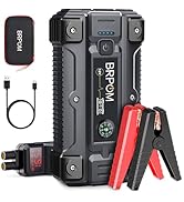 BRPOM Car Jump Starter, 5000A Peak 26800mAh (Up to All Gas or 10L Diesel Engine, 50 Times) 12V Au...