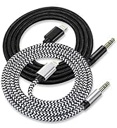 Aux Cord for iPhone, [2Pack/3.3ft] iPhone 3.5mm Headphone Jack Aux Cord Lightning to Aux Audio Ca...