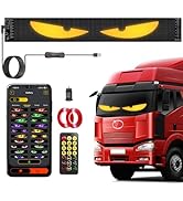 Devil Eyes Light for Cars, DIY LED Eyes for Windshield Flex Programmable Light Display Screen APP...