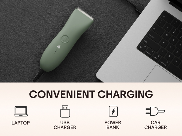 Convenient charging - laptop, power bank, USB charger, car charger