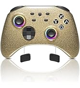 Mytrix Gold Wireless Switch Controller Compatible with Nintendo Switch/OLED/Lite Steam Deck, Pro ...