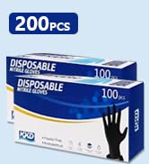 200 packs black gloves for cook