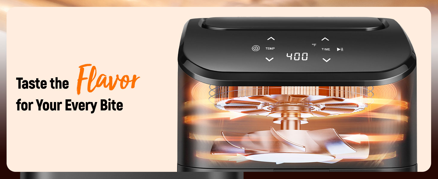 Digital Space-Saving Compact Air Fryer with Nonstick and Dishwasher Safe Basket