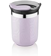 WACACO Octaroma Classico Coffee Mug Ceramic Interior, 180ml, Frosted Plum | Double-Wall Stainless...
