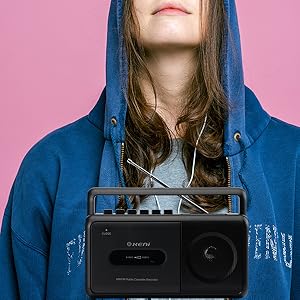Portable Cassette Player Boombox 