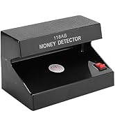 Counterfeit Money Checker Machine, Money Detector 4W Portable Counterfeit Bill Detector for Ident...