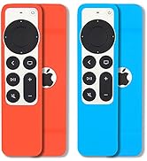 [2 Pack] Pinowu Remote Cover Case Compatible with 2021 Apple TV Siri Remote (2nd Generation) - La...