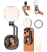 USKEYVISION Magnetic LED Selfie Light with Mirror for MagSafe(K10) | 2700K-7500K Lighting, Pocket...
