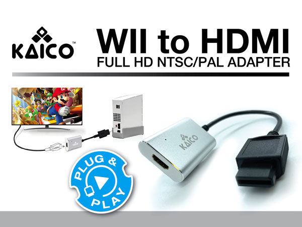 Nintendo Wii HDMI Adapter Component Converter Adapter Wii2HDMI