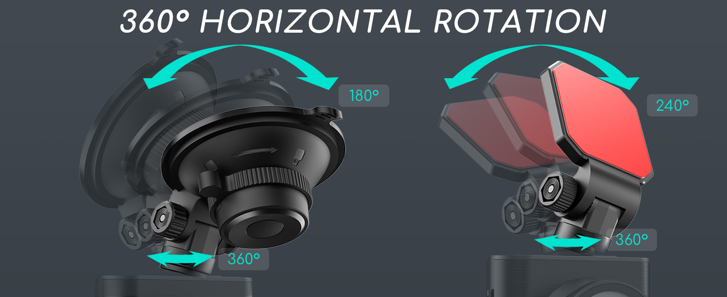 dash cam suction cup mount