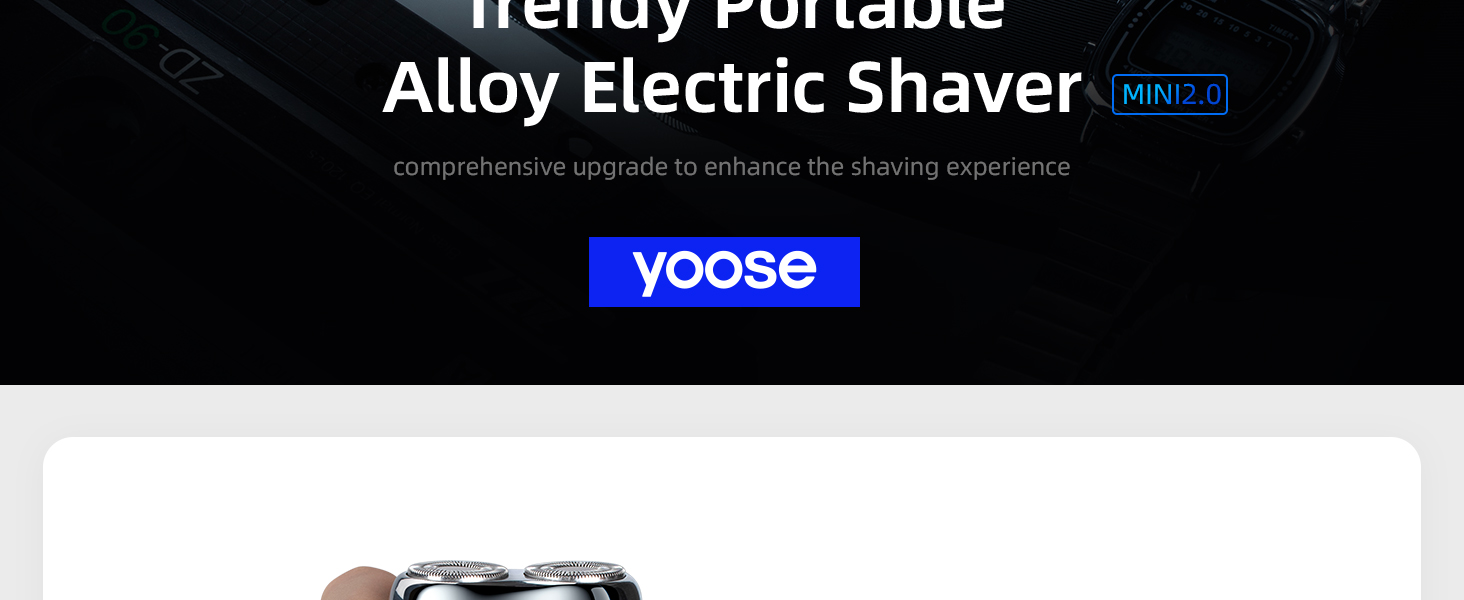 yoose Trendy Portable Alloy MINI Shaver 2.0