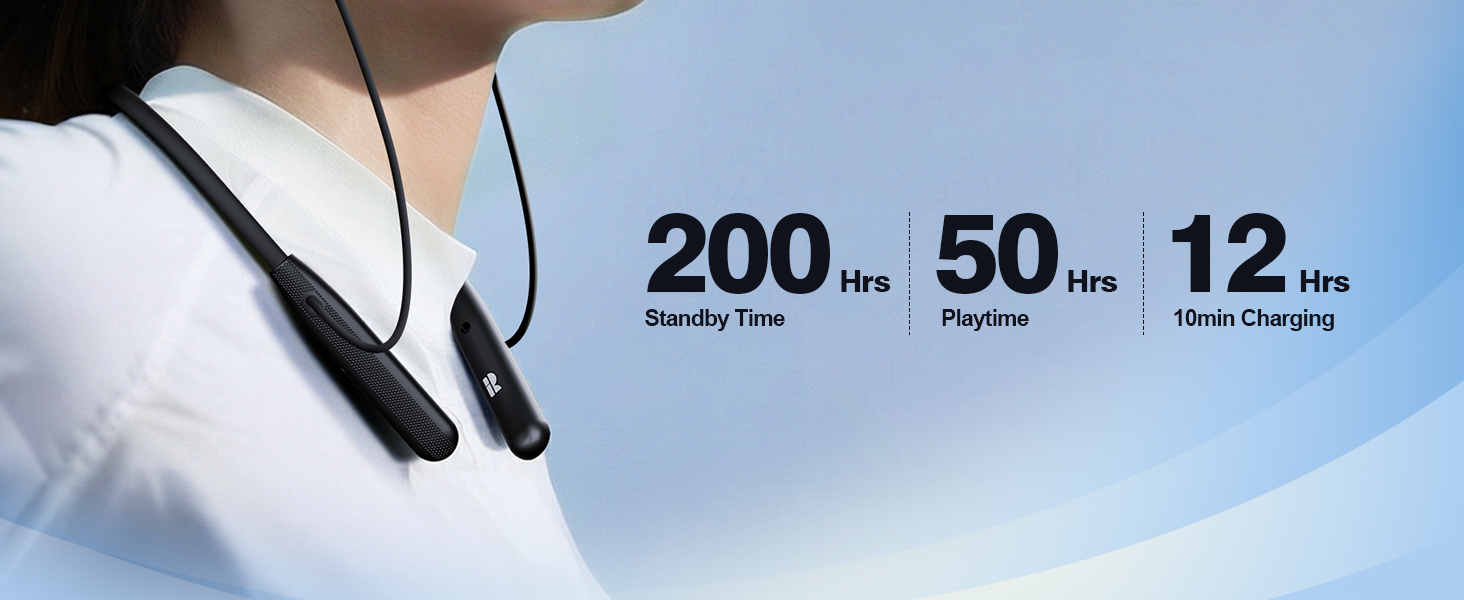 WH05 Neckband Bluetooth Headphones Secure Earhook Sport Fit