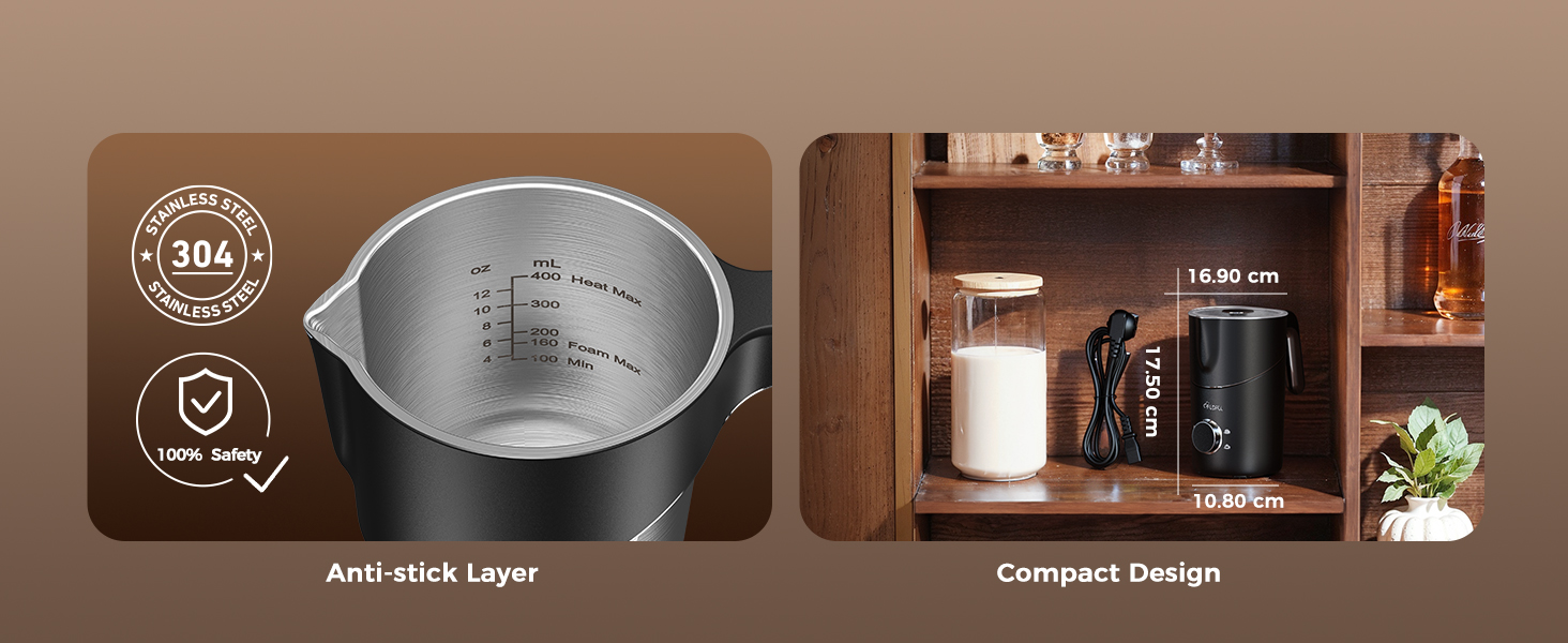 Milk Frother and Steamer