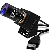 SVPRO 2MP Global Shutter USB Camera 90FPS High Speed Camera with 5-50mm Zoom Lens,Manual Focus We...
