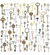 stino 100 G Vintage Antique Metal Charms for Jewelry Making, Bulk Silver &amp; Gold, for Bracelet, Ne...