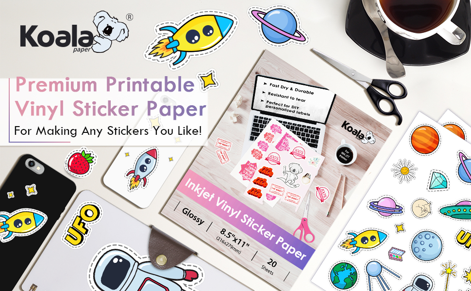 koala premium printable vinyl sticker paper