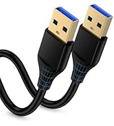 USB to USB Cable 6ft, Male to Male USB A To USB A Cable for WD Hard Drives, PC, Mac, Laptop, PS4,...