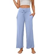 HEARTNICE Womens Pajama Pants Soft Lightweight Long Casual Pajama Lounge Pants High Waisted Draws...