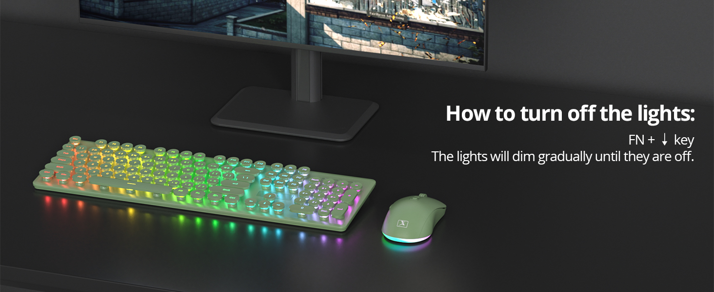 teclado y mouse inalámbrico