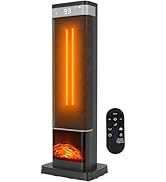 SageNest Space Heater for Indoor Use, 24" 1500W Portable Electric Heater with Remote, Small Room ...