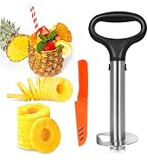 Cook Guy Hollow Handle Pineapple Corer and Slicer Set - Features Reinforced Stainless Steel Pinea...