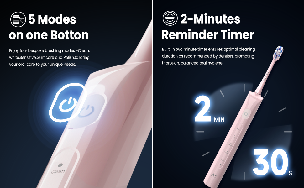pink electric toothbrush
