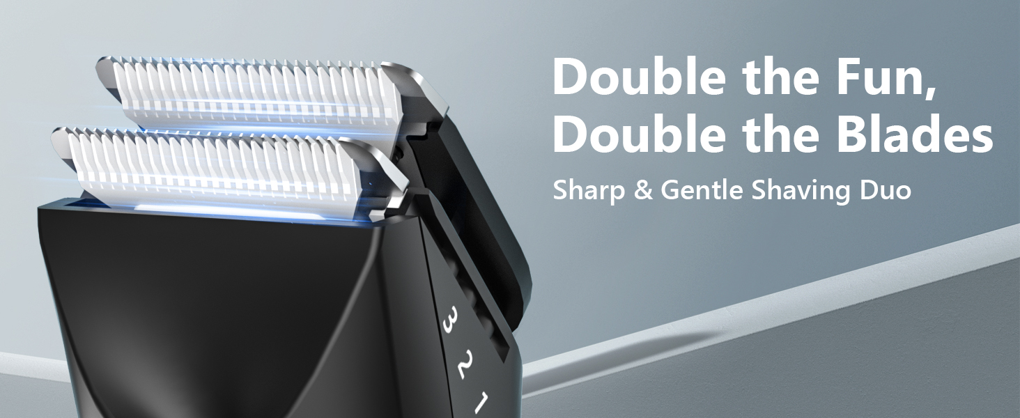 Double the Fun, Double the Blades Sharp &amp;amp; Gentle Shaving Duo